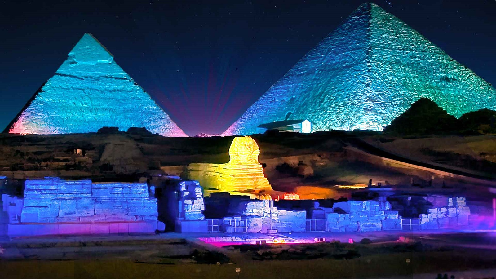 SOUND AND LIGHT SHOW AT THE PYRAMIDS OF GIZA